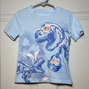 Dinosaur Graphic Kids T-Shirt - Blue